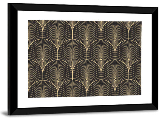 Antique Deco Fan Pattern Wall Art