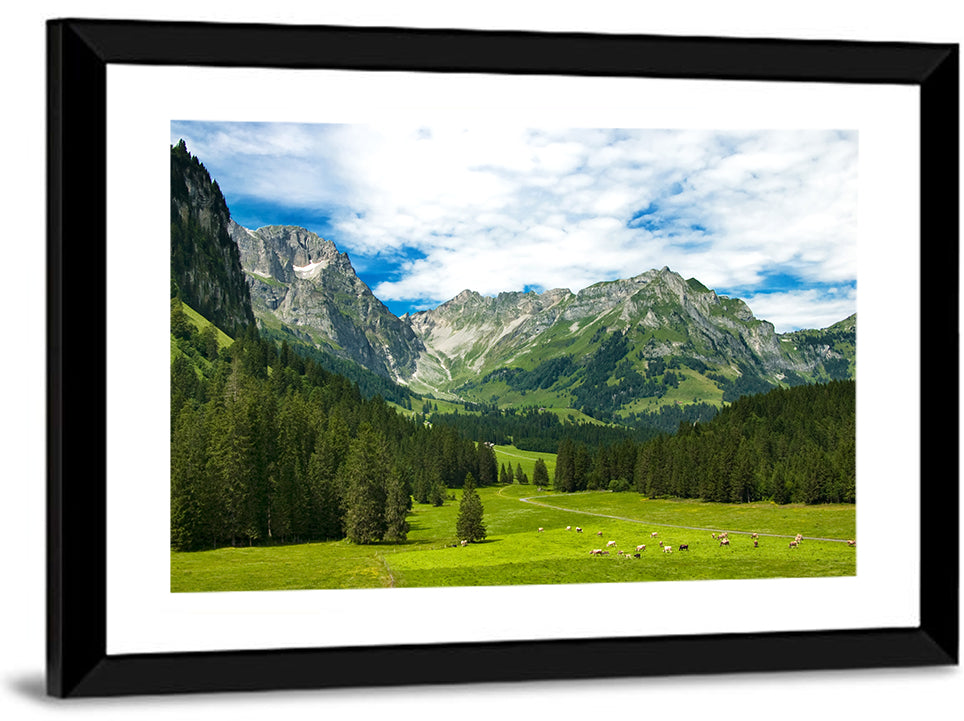 Arnibach Valley Summer Meadow Wall Art