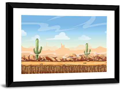 Digital Desertscape Wall Art