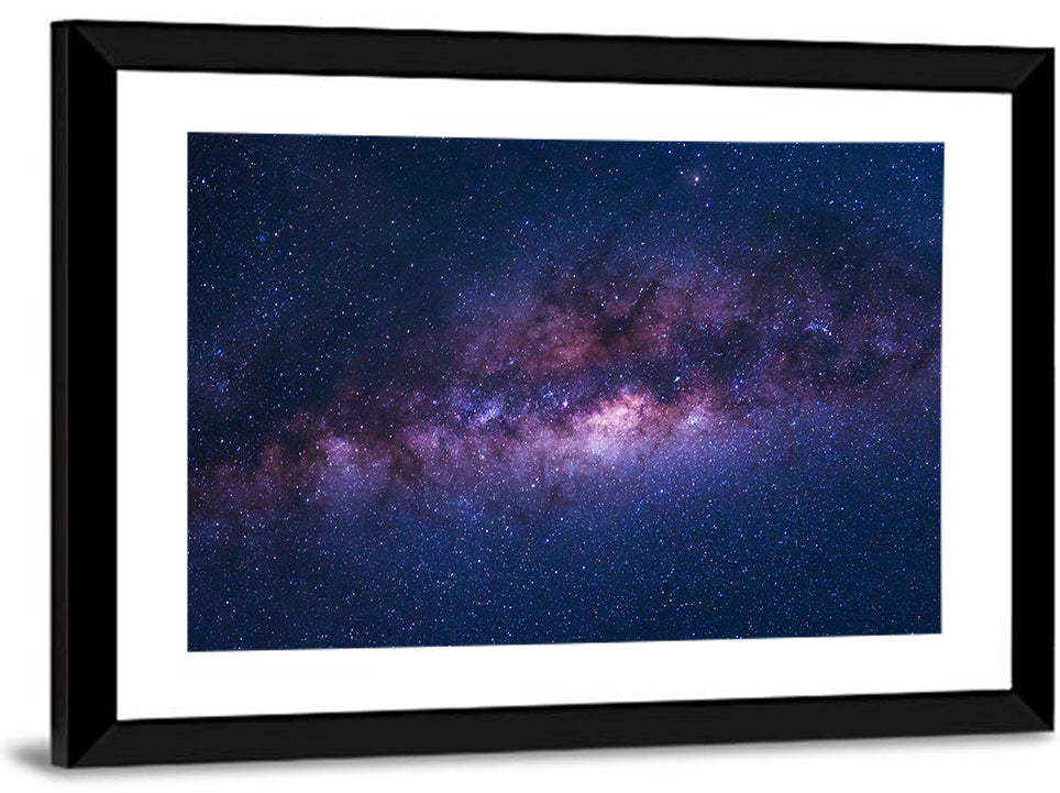 Violet Blue Milky Way Galaxy Wall Art