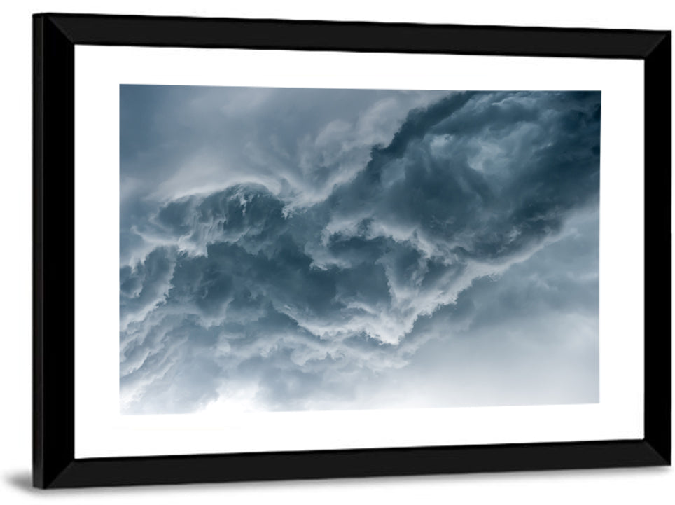 Turbulent Storm Cloud Abstract Wall Art