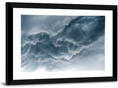 Turbulent Storm Cloud Abstract Wall Art