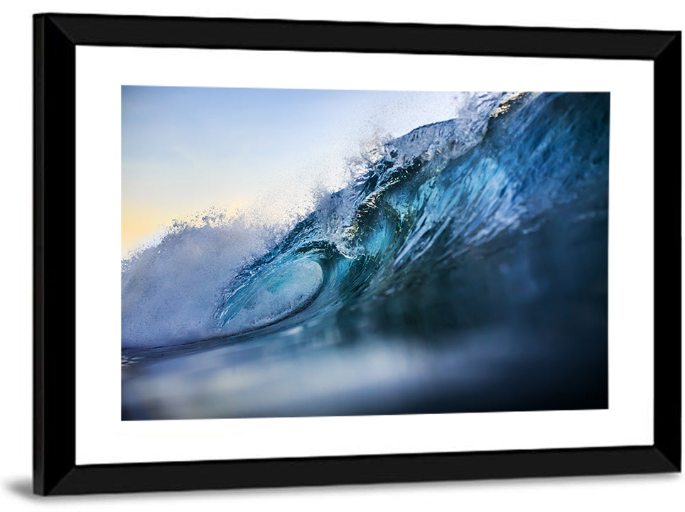 Golden Hour Barrel Wave Wall Art