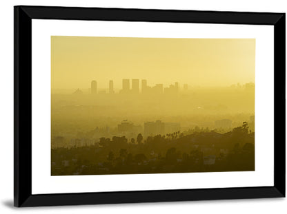 Westwood Los Angeles in Golden Haze Wall Art