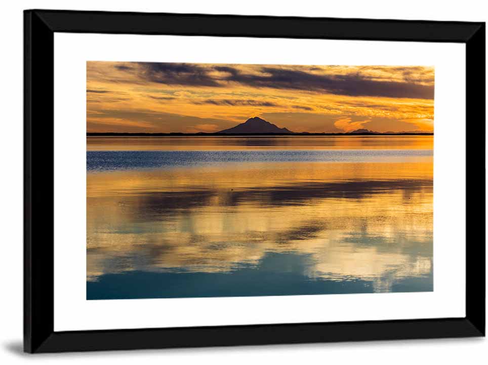 Mt Redoubt and Skilak Lake Wall Art