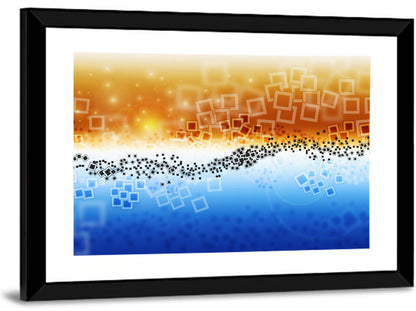 Data Transfer Wave Wall Art