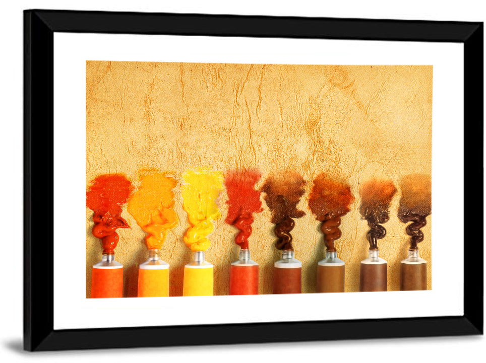 Impasto Paint Tubes Wall Art