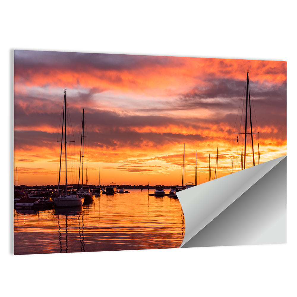 Lake Norman Harbor Sunset Wall Art