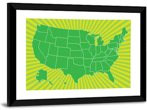 USA Map I Wall Art