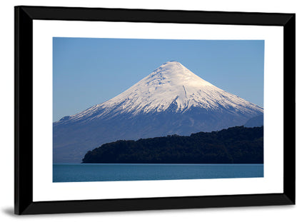Snow-capped Osorno Volcano Over Lake Wall Art