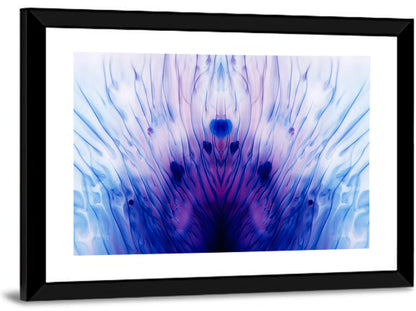 Mirrored Ink Splotch Abstract Wall Art