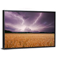 Lightning Over Wheat Field Wall Art