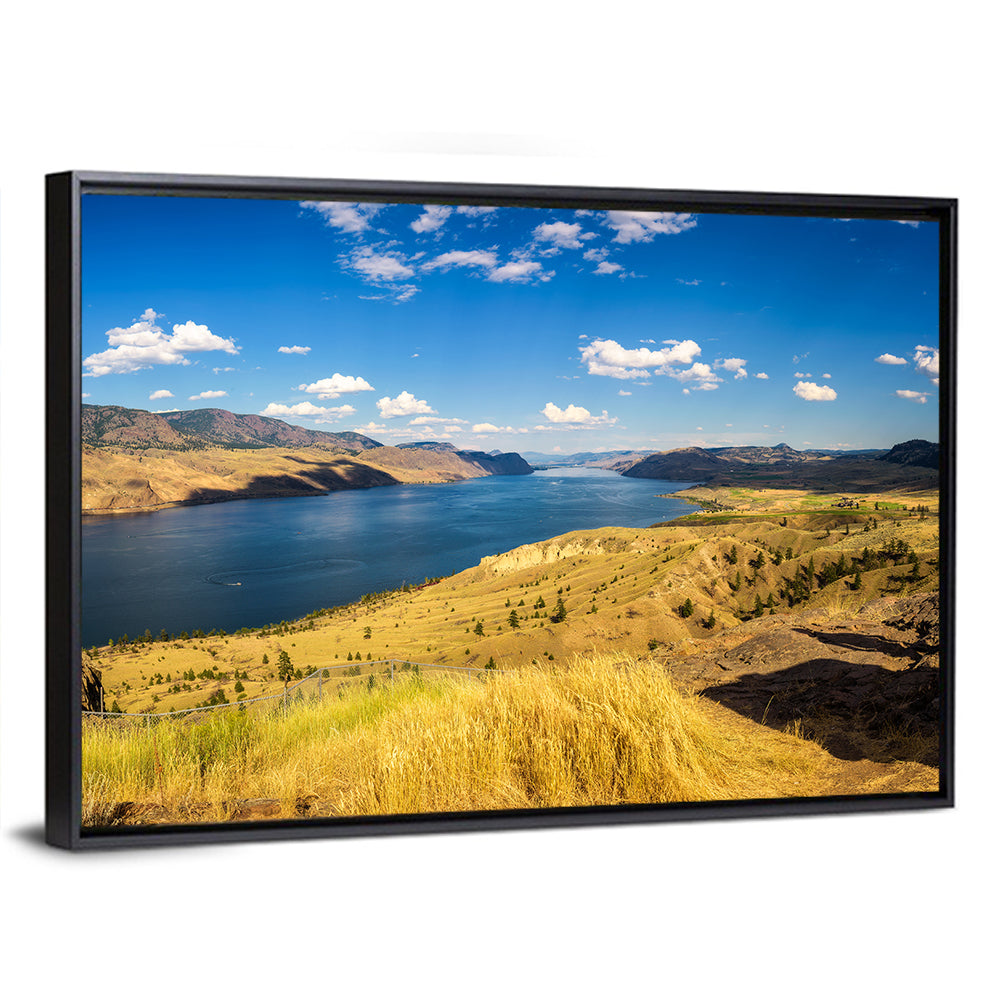Golden Grass at Kamloops Lake Wall Art