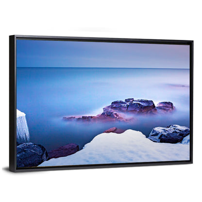 Lake Superior Shoreline at Twilight Wall Art