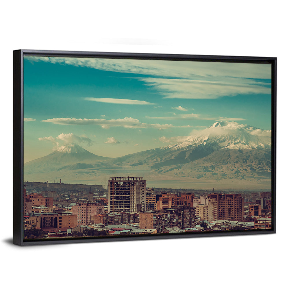Yerevan Skyline with Mount Ararat Wall Art