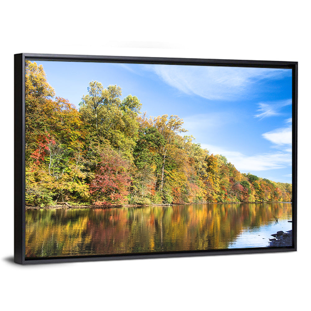 Lake Surprise Autumn Reflection Wall Art