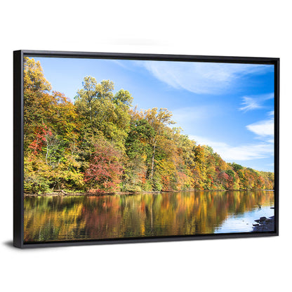 Lake Surprise Autumn Reflection Wall Art