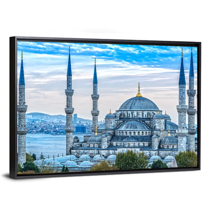 Cloudy Blue Mosque Wall Art