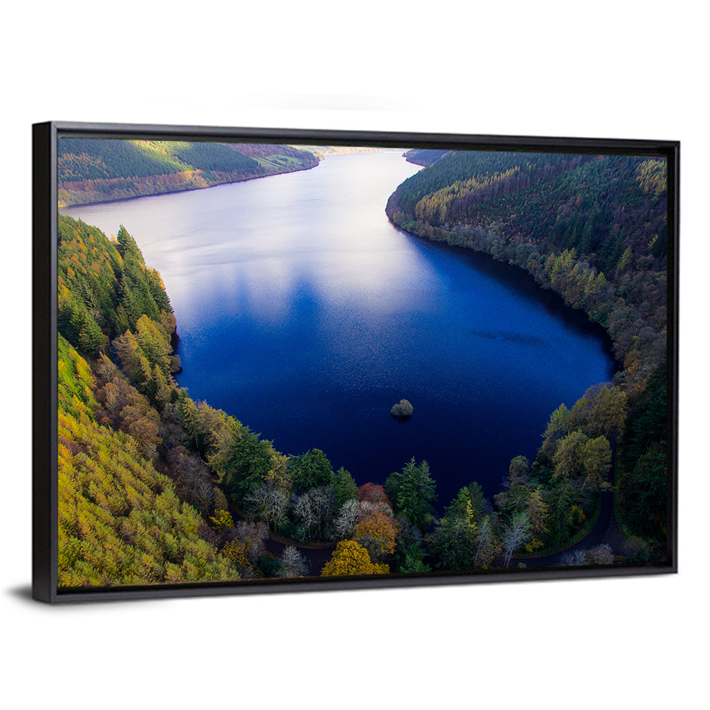 Lake Vyrnwy Aerial View Wall Art