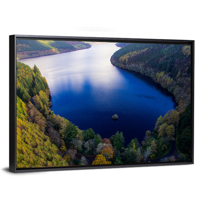 Lake Vyrnwy Aerial View Wall Art