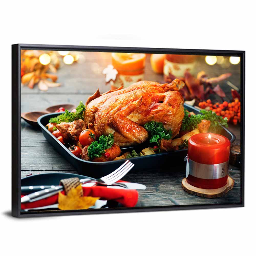 Roasted Chicken with Herbs Wall Art