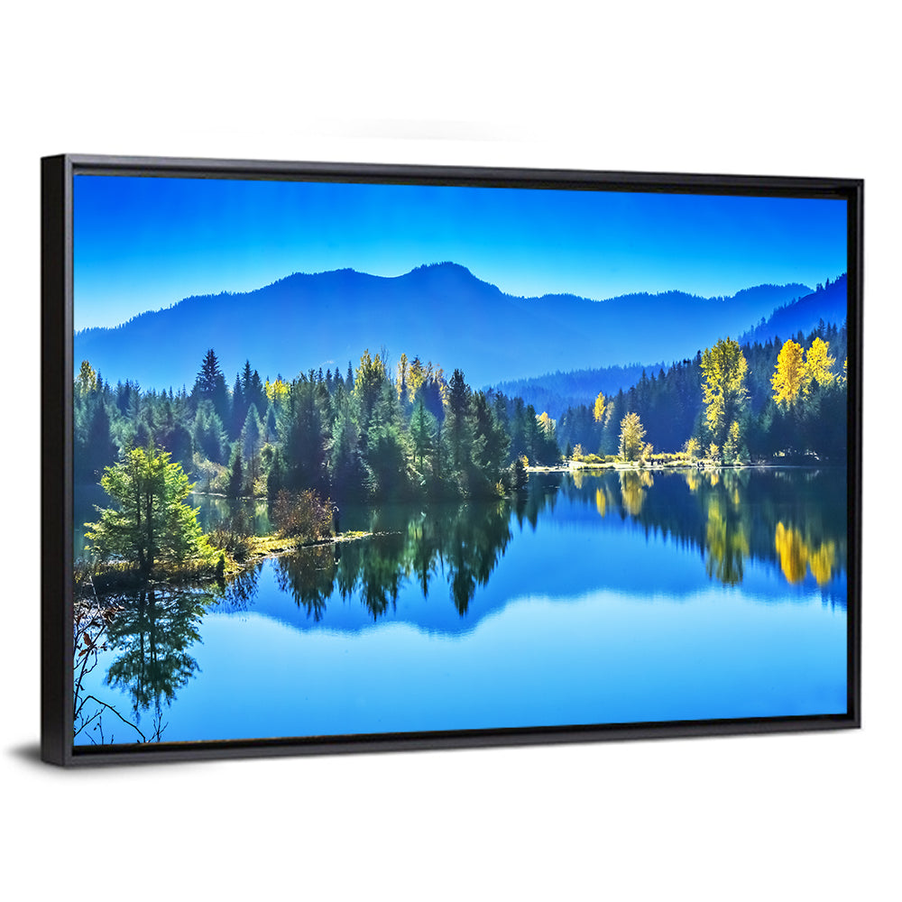 Gold Lake Reflection Wall Art