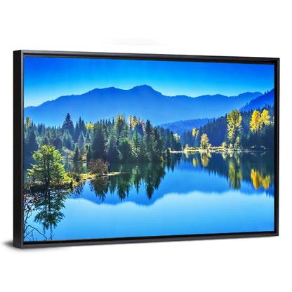 Gold Lake Reflection Wall Art