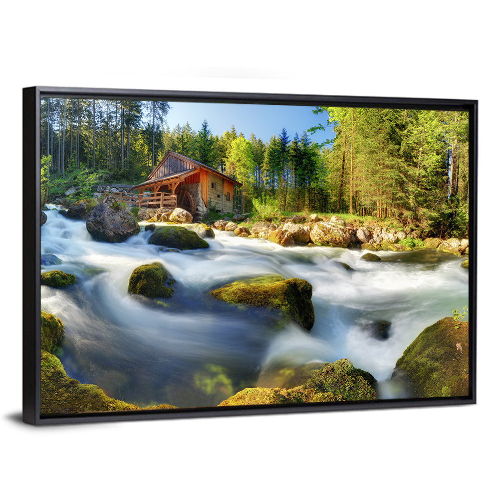 Salzburg Stream with Watermill Wall Art