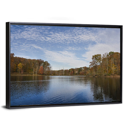 Seneca Lake Autumn Reflection Wall Art