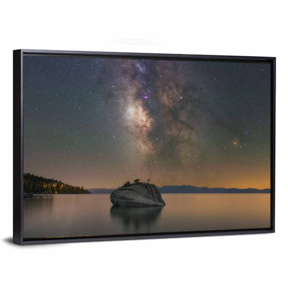 Milky Way Over Bonsai Rock Wall Art