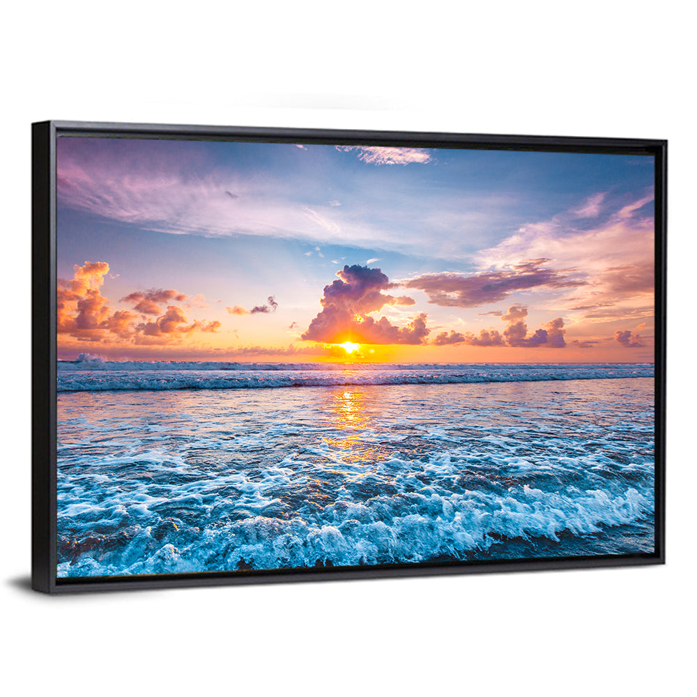 Sunburst Ocean Wave Wall Art