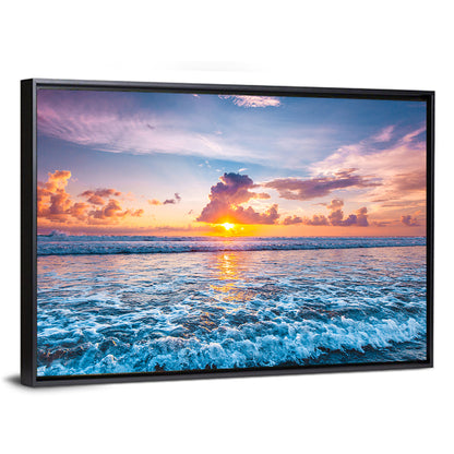 Sunburst Ocean Wave Wall Art