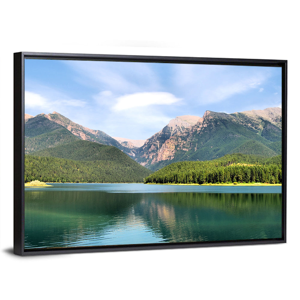 Mission Mountain Lake Reflection Wall Art