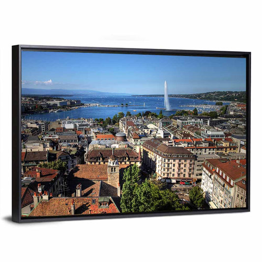 Geneva Jet D'eau Cityscape Wall Art