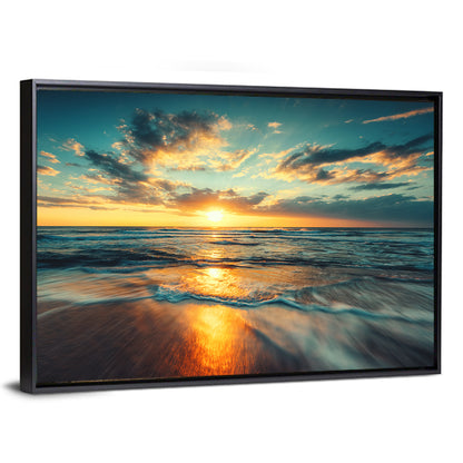 Cloudscape Over Beach Wall Art