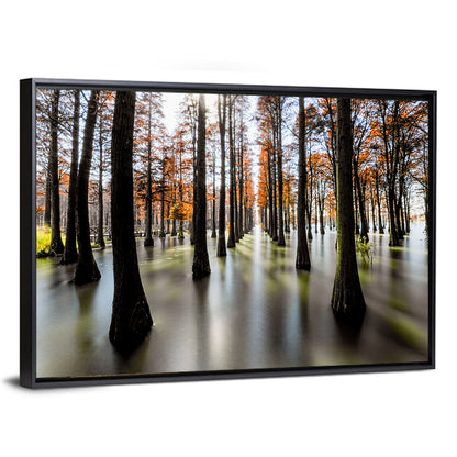 Water Red Forest Wall Art