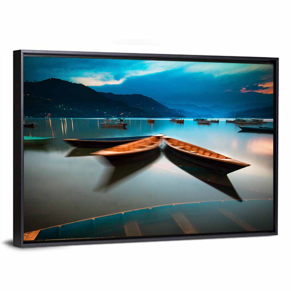 Lake Phewa Sunset Wall Art