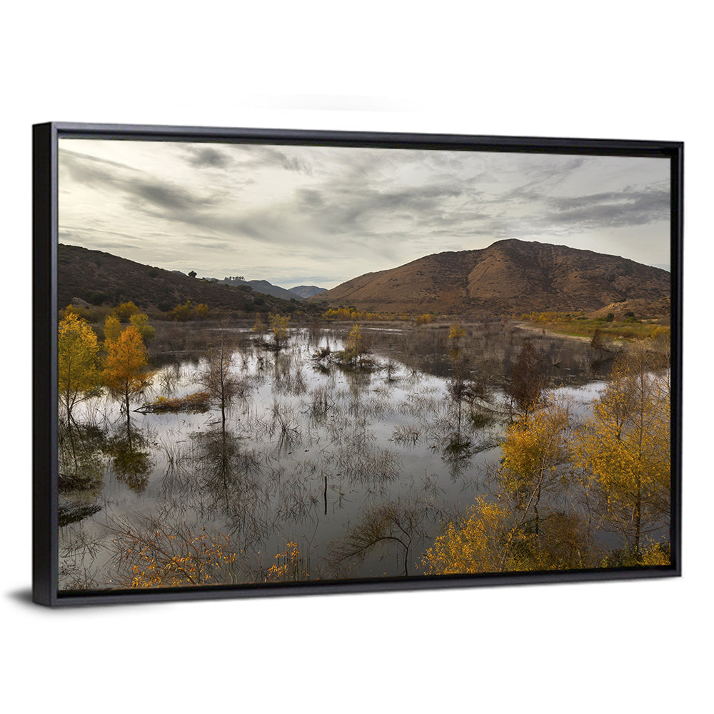 Lake Hodges Autumn Reflection Wall Art