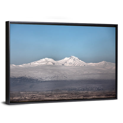 Mount Aragats Winter Landscape Wall Art