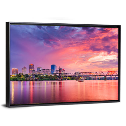 Little Rock Sunset Skyline Wall Art
