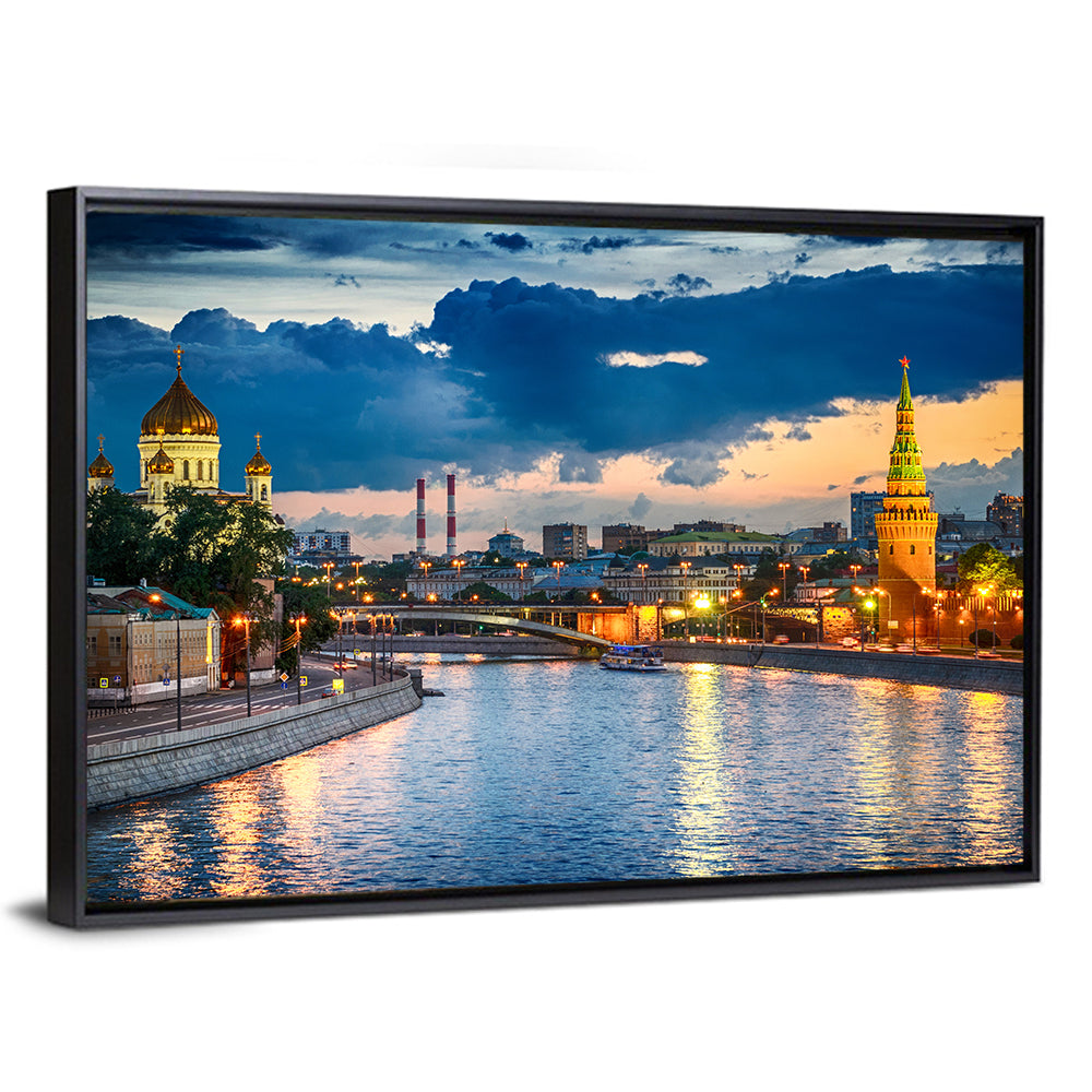 Kremlin on the Moskva River Wall Art