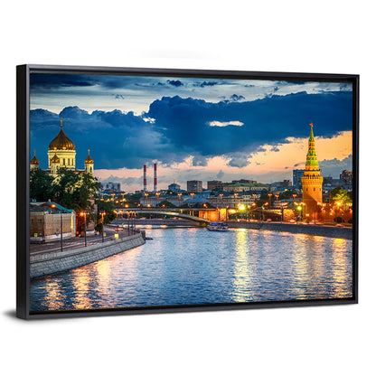 Kremlin on the Moskva River Wall Art