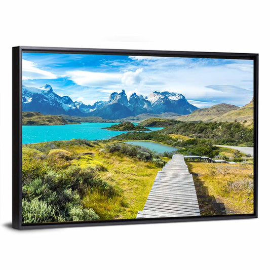 Torres Del Paine Boardwalk to Turquoise Lake Wall Art