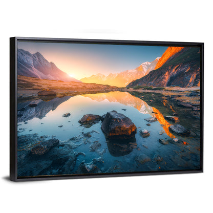 Himalayan Lake Reflections Wall Art