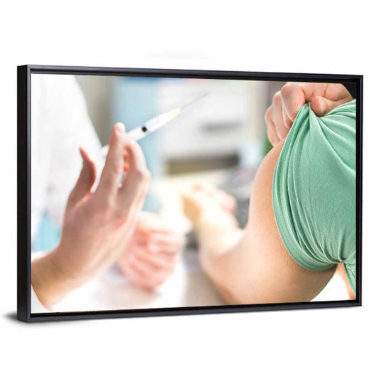 Influenza Vaccination Close-up Wall Art