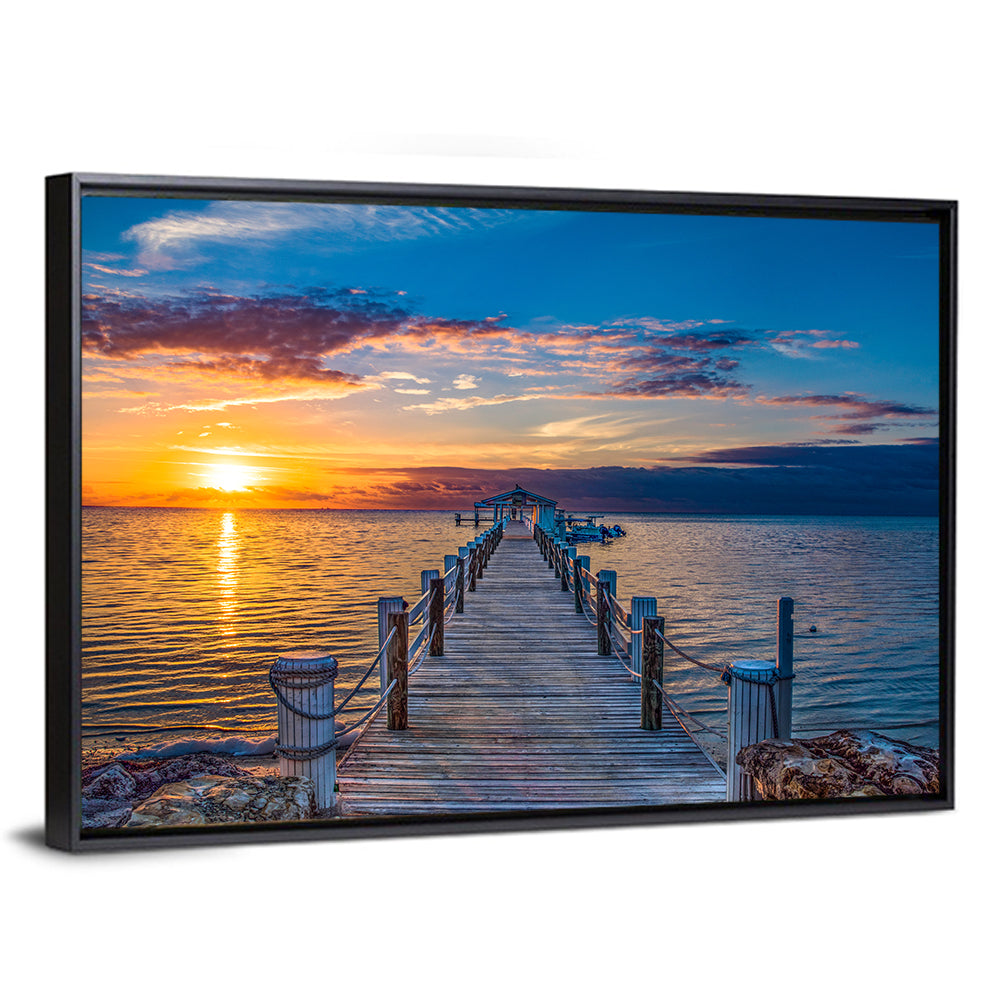 Islamorada Pier at Golden Hour Wall Art
