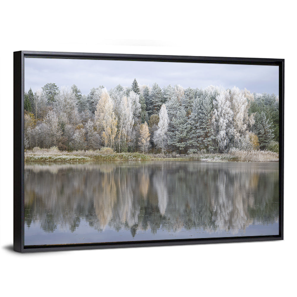 Pskov Region Forest Lake Wall Art