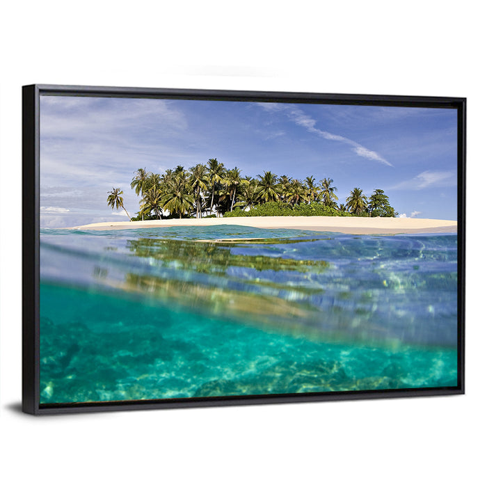 Island Paradise Wall Art as a framed canvas