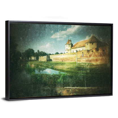 Făgăraș Fortress Moat Reflection Wall Art