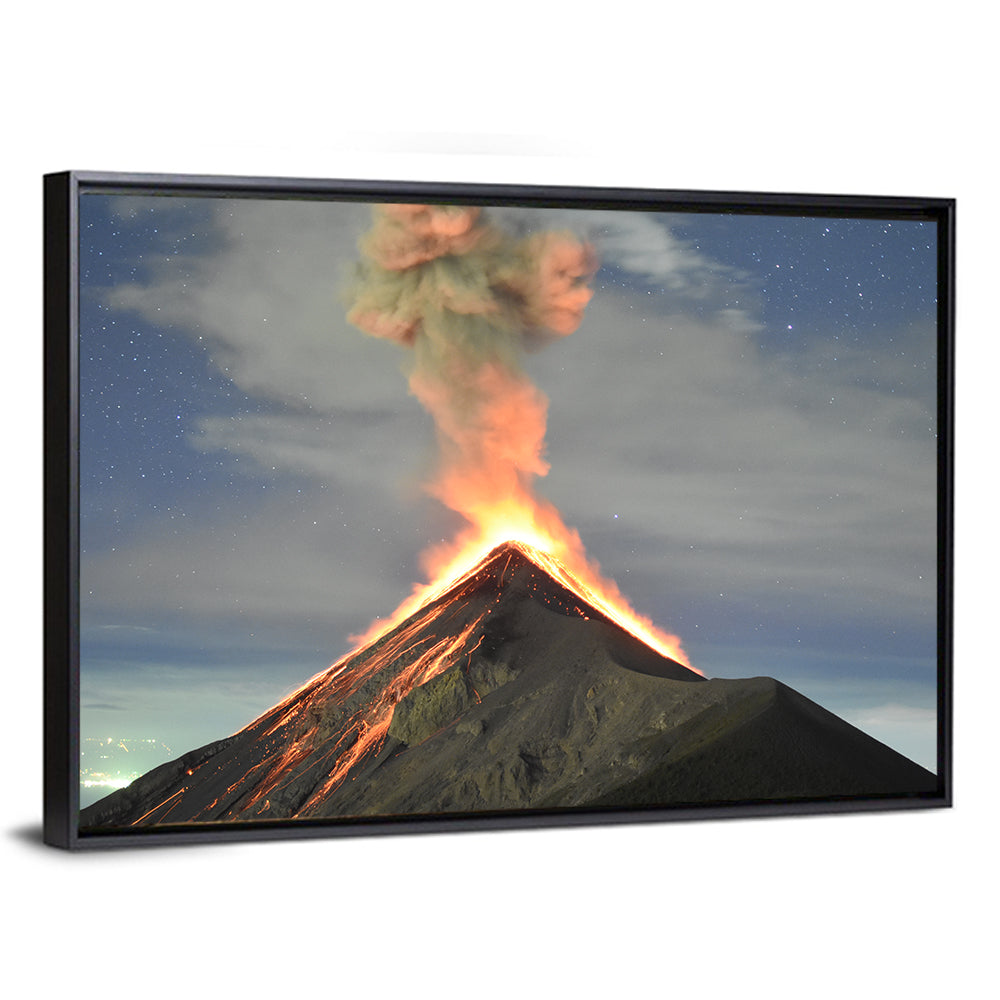 Fuego Night Eruption Wall Art